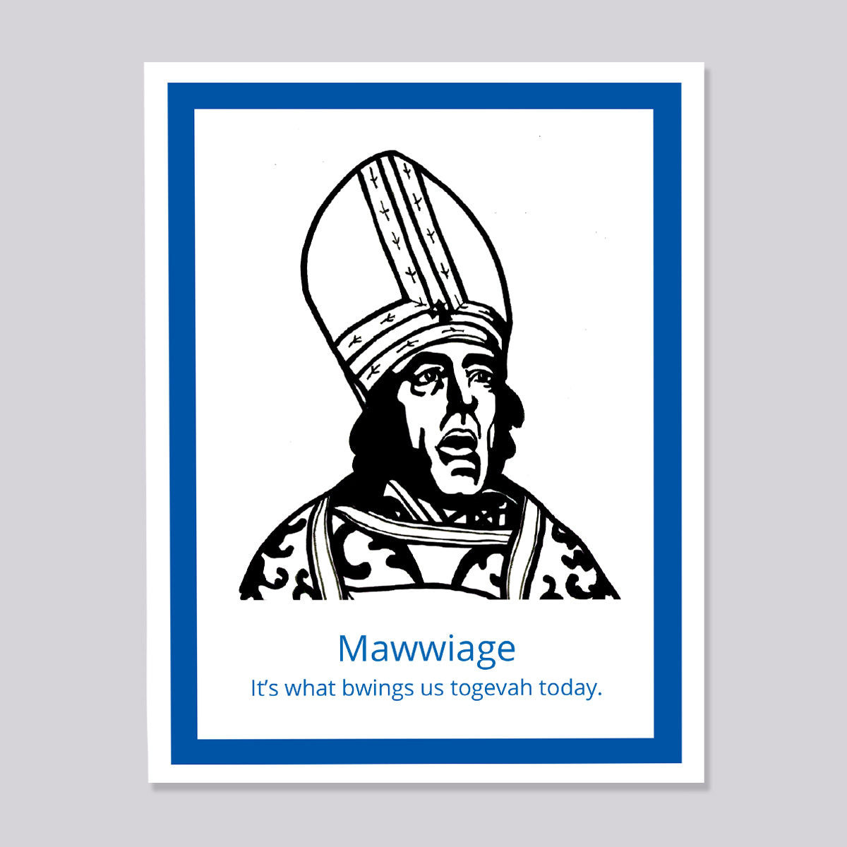 Princess Bride Mawwiage Priest Card