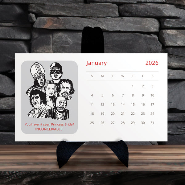 Princess Bride 2026 desk calendar