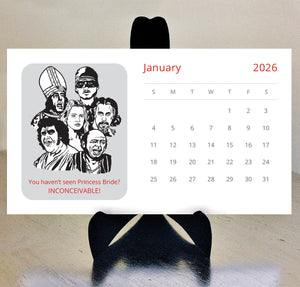 Princess Bride 2026 desk calendar