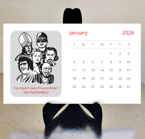 Princess Bride 2026 desk calendar