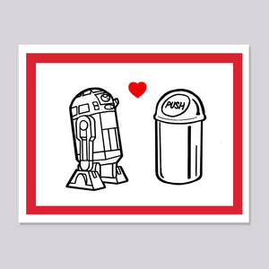 Star Wars R2D2 Love Card
