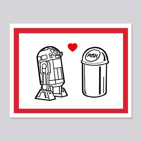 Star Wars R2D2 Love Card
