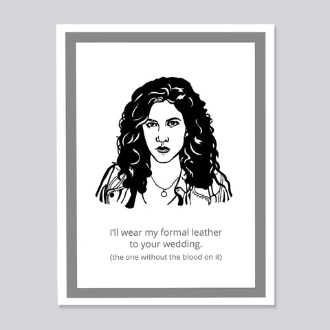 Brooklyn Nine Nine Rosa Leather Wedding Card