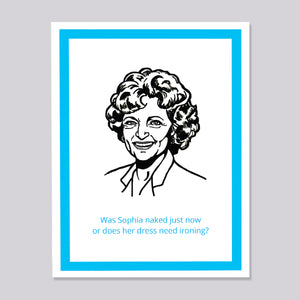 Golden Girls Rose Sophia Dress Card