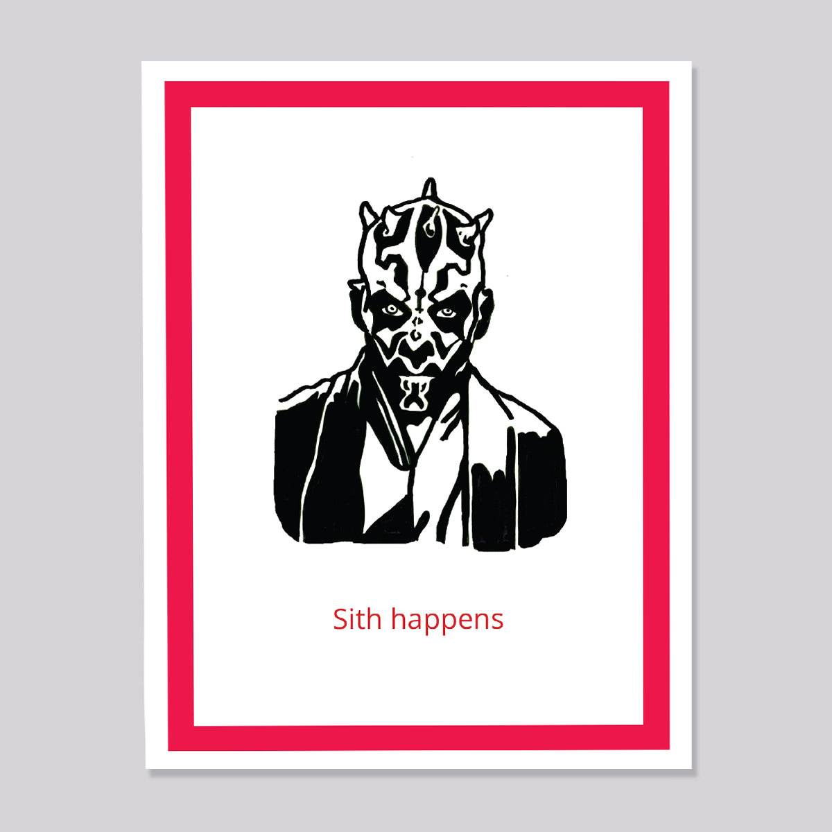 Star Wars Sith Happens Card