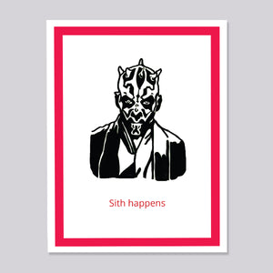 Star Wars Sith Happens Card