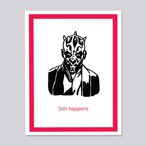 Star Wars Sith Happens Card