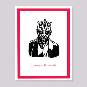 Star Wars Sith Love Card