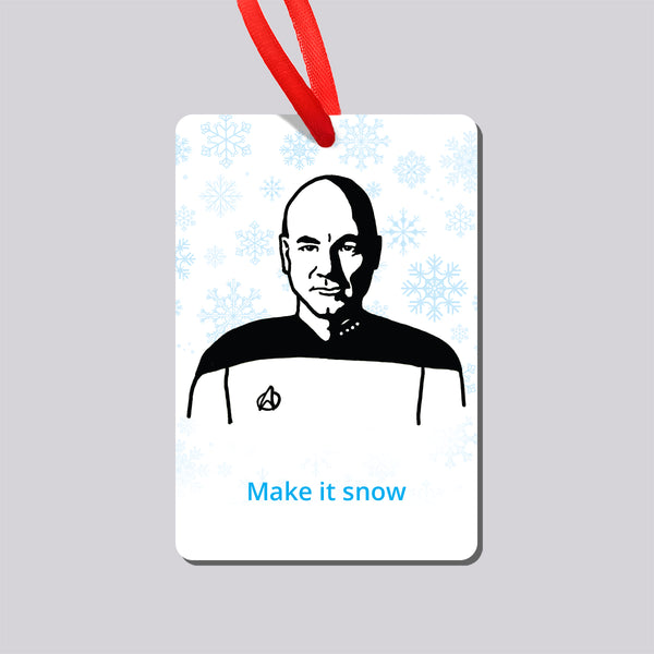 Star Trek Picard Snow Magnet and Ornament
