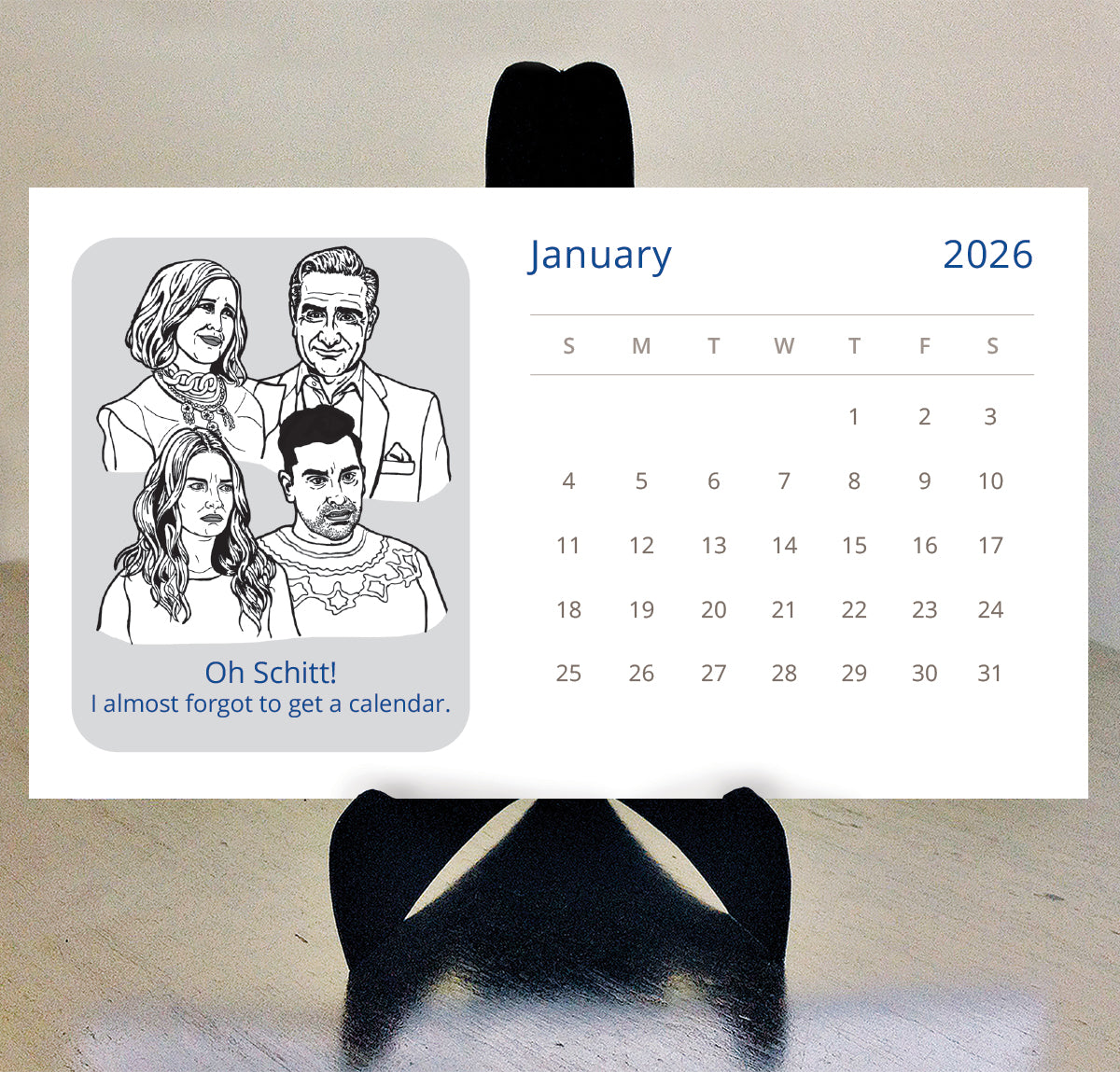 Schitts Creek 2026 Desk Calendar