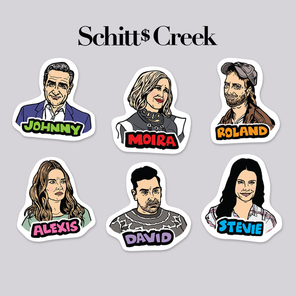 Schitts Creek Die Cut Sticker 6 Pack