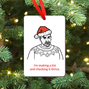 Schitts Creek David Thrice Magnet and Ornament