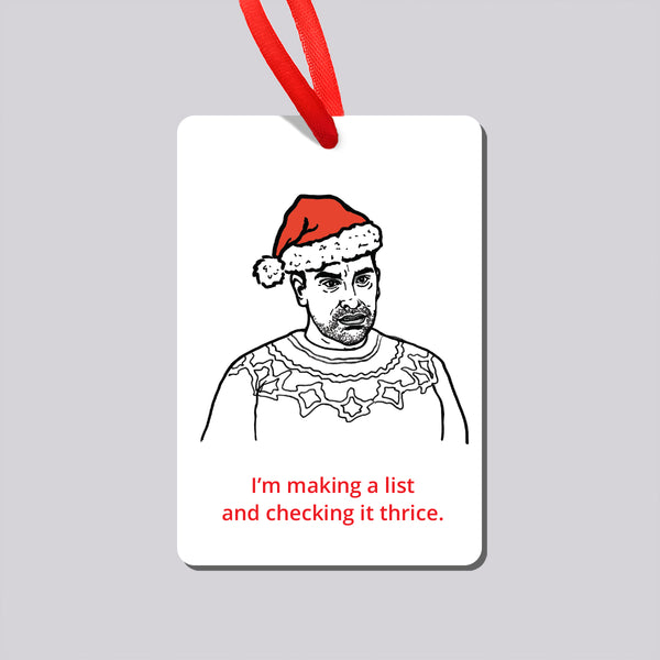 Schitts Creek David Thrice Magnet and Ornament