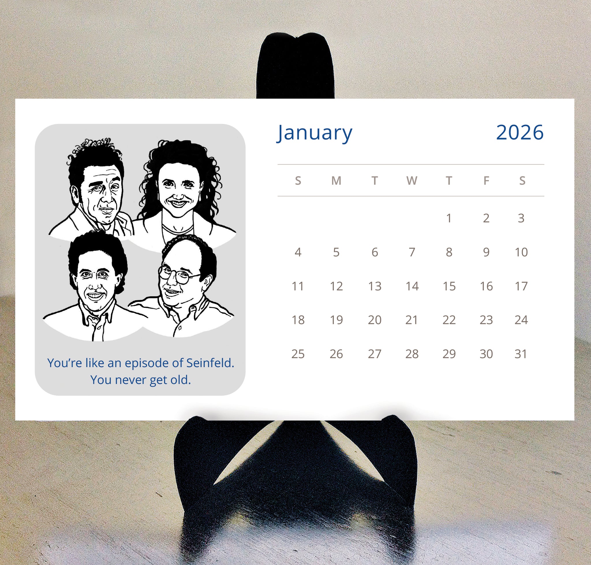 Seinfeld 2026 desk calendar