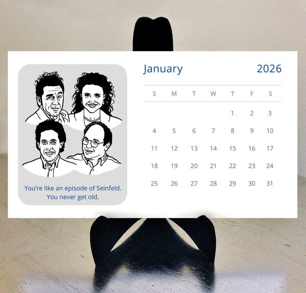 Seinfeld 2026 desk calendar