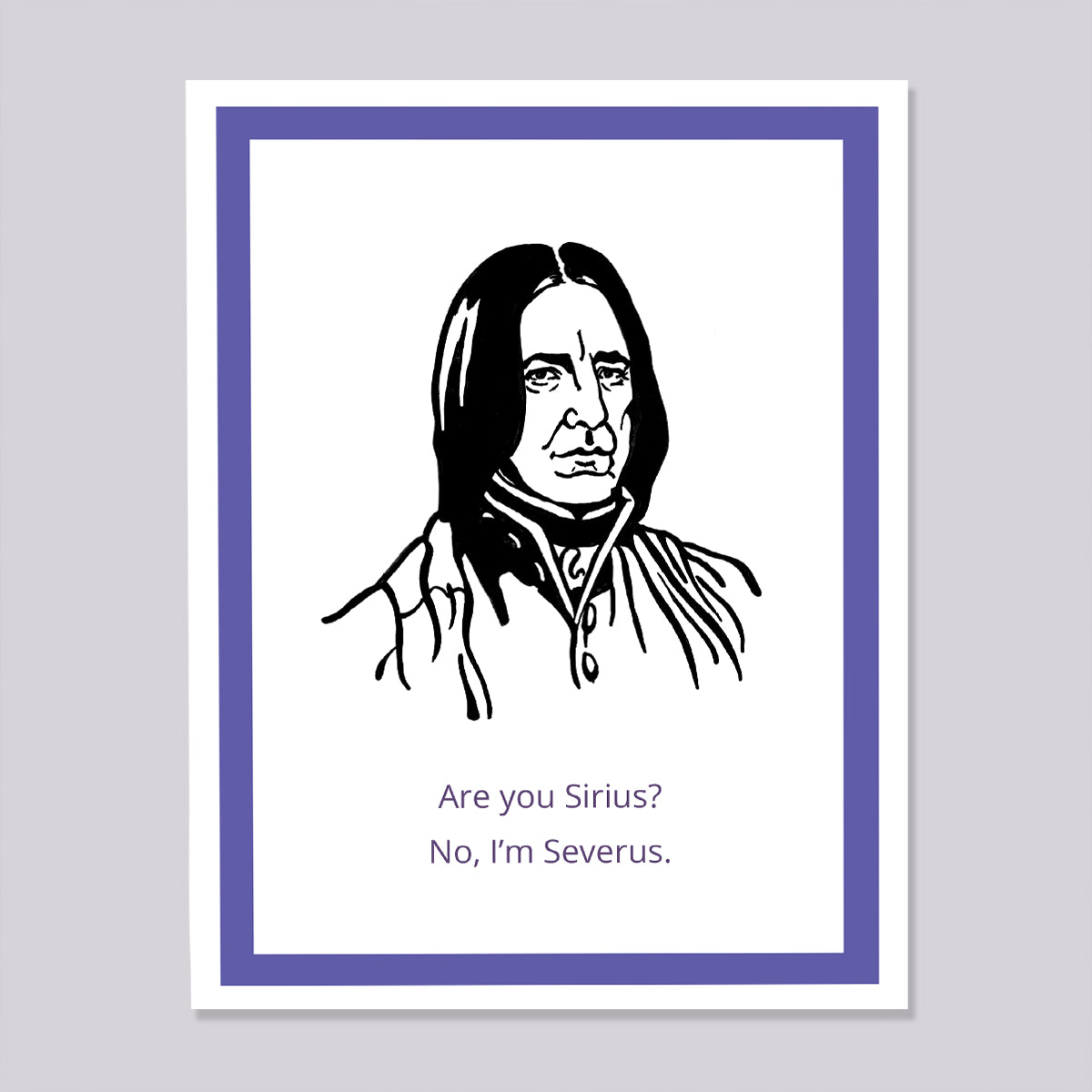 Harry Potter Severus Sirius Card