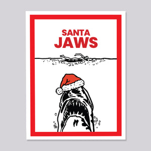 Santa Jaws Christmas Card