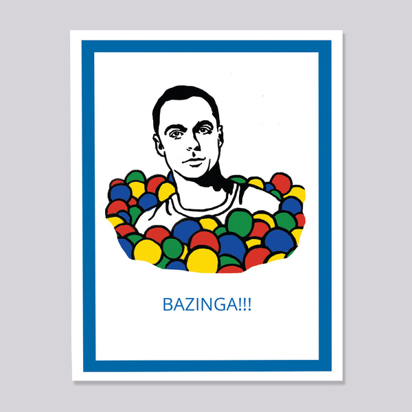 Big Bang Theory Sheldon Bazinga Ornament and Magnet