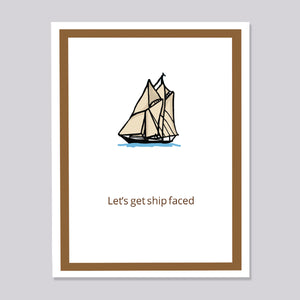 Ship Faced Card