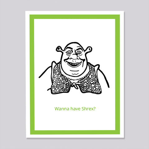 Disney Shrek Naughty Card