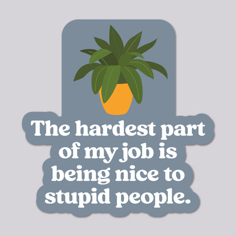 Stupid People vinyl die cut sticker