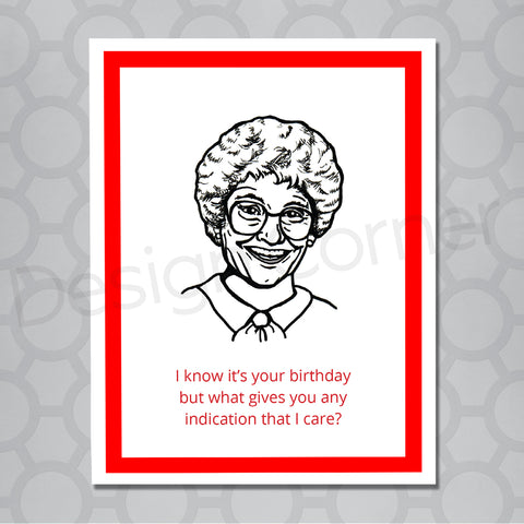 Golden Girls Sophia Birthday card