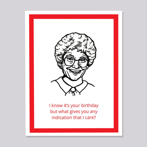 Golden Girls Sophia Birthday card