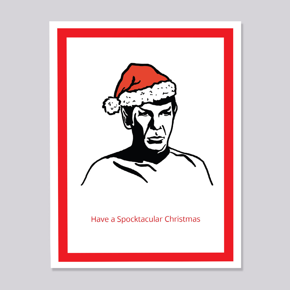 Star Trek Spock Christmas Card