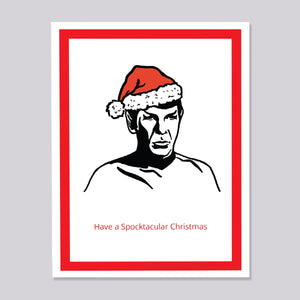 Star Trek Spock Christmas Card