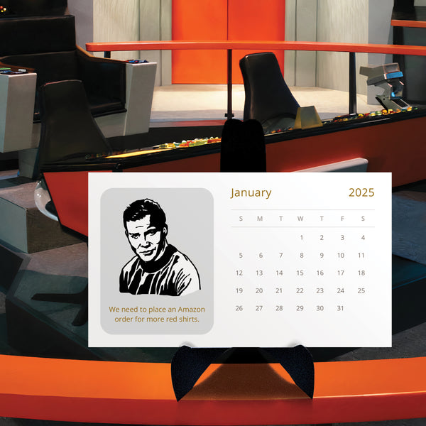 Star Trek 2025 desk calendar