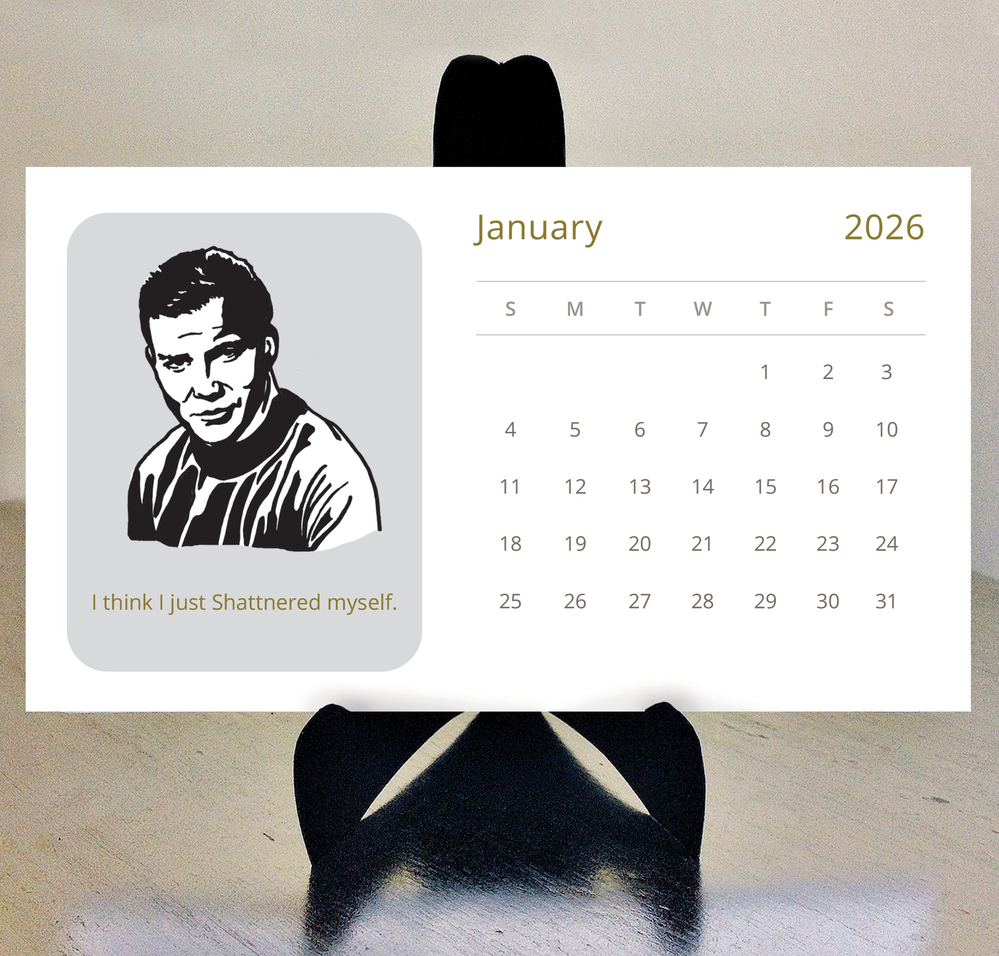 Star Trek 2026 desk calendar