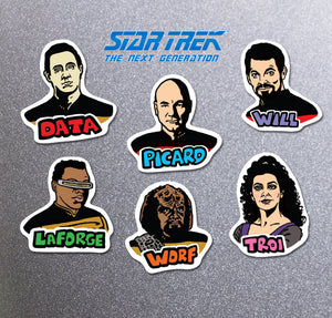 Star Trek Next Generation Die Cut Magnets 6 Pack