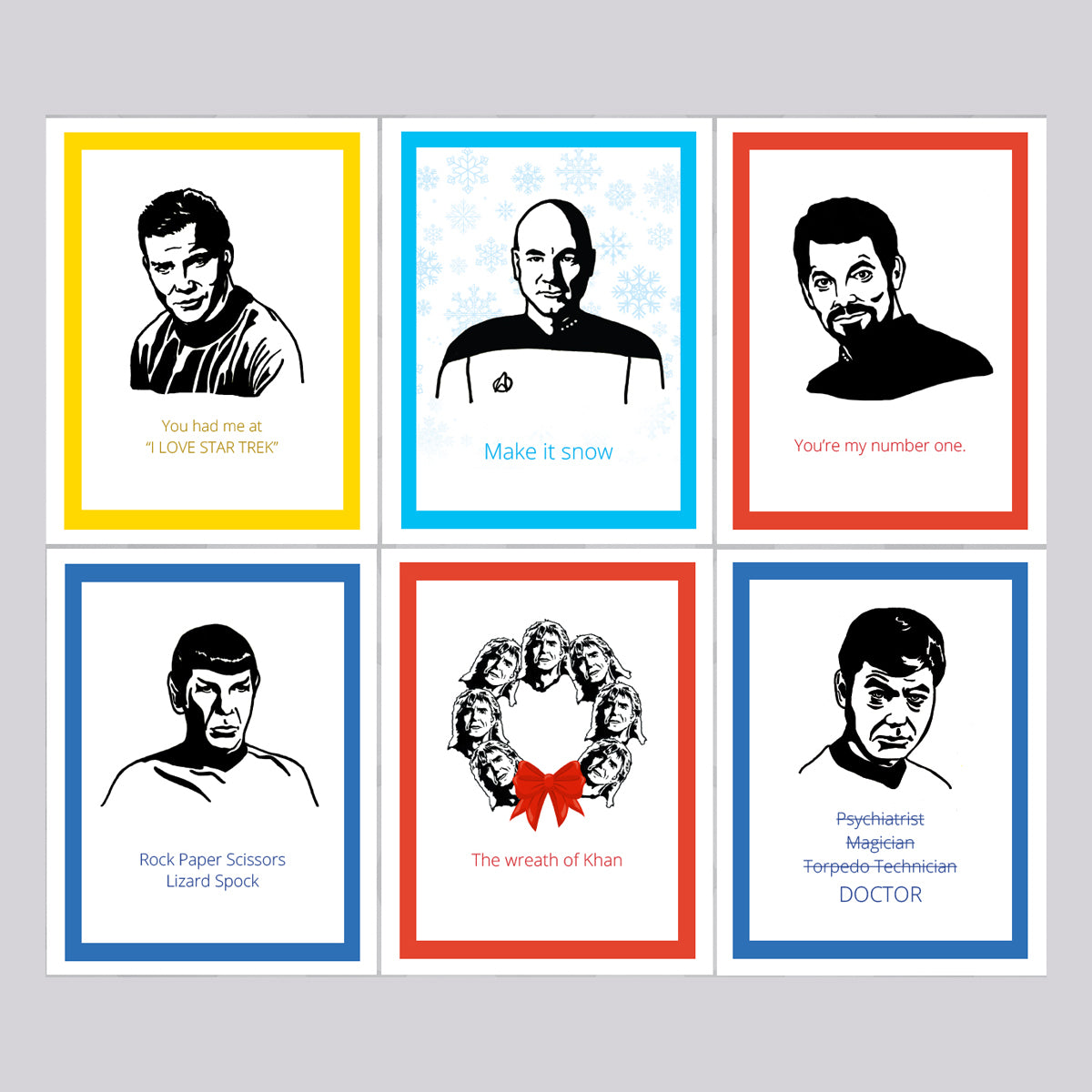 Star Trek Variety Cards - Set of 6 Savings