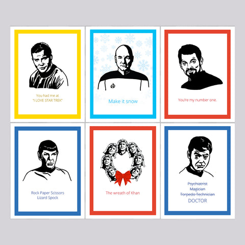 Star Trek Variety Cards - Set of 6 Savings