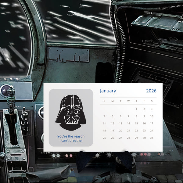 Star Wars 2026 Desk Calendar