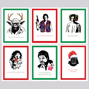 Star Wars Christmas Cards - Set of 6 Savings