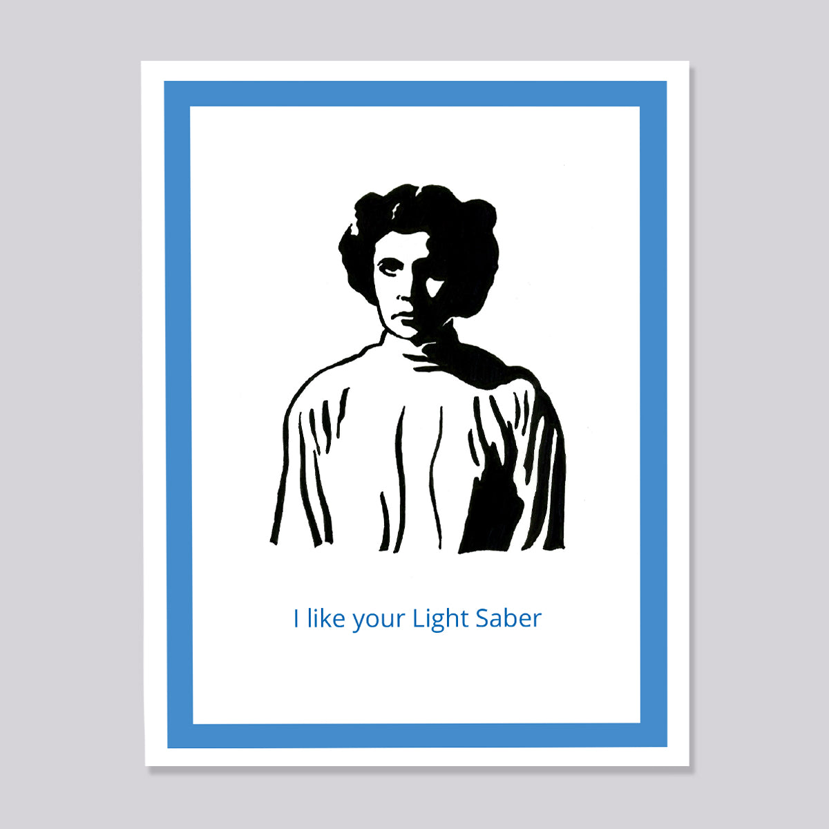 Star Wars Princess Leia Light Saber Card