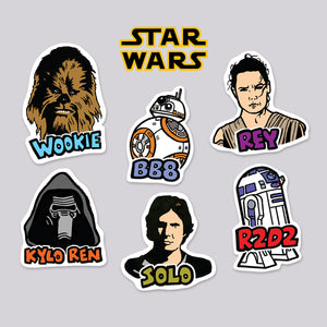 Star Wars Die Cut Sticker 6 Pack No 2