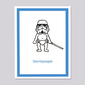 Star Wars Stormtrooper Pooper Card