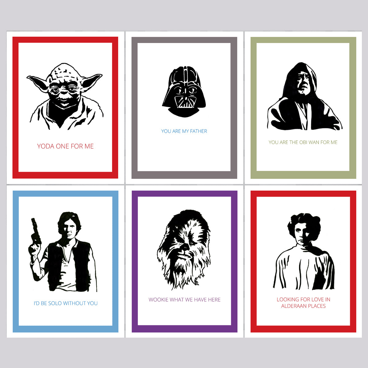 Star Wars Variety Cards - Set of 6 Savings