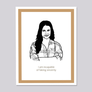 Schitts Creek Stevie Sincerity Card