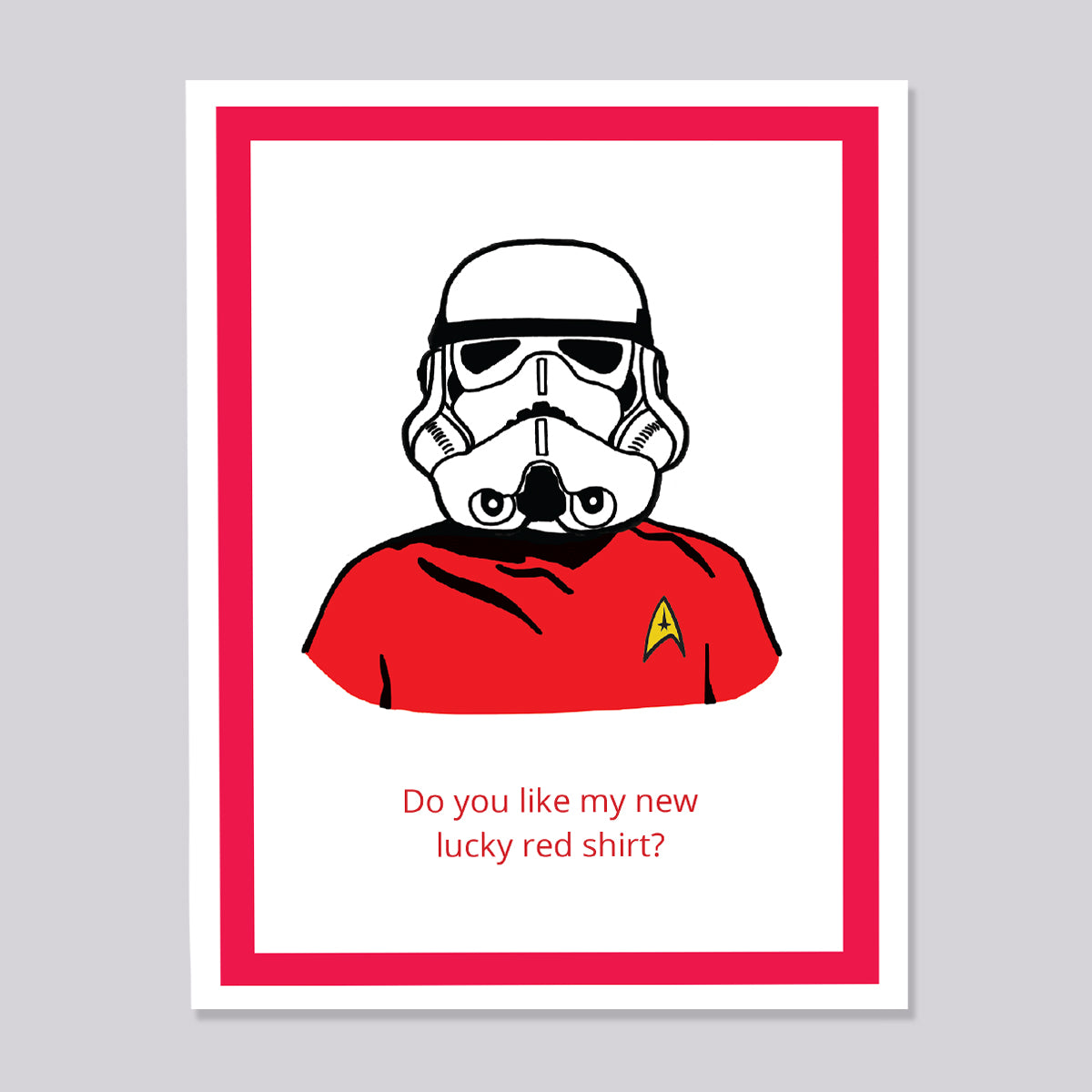 Star Wars Storm Trooper Red Shirt Card