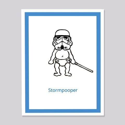 Star Wars Stormtrooper Pooper Card