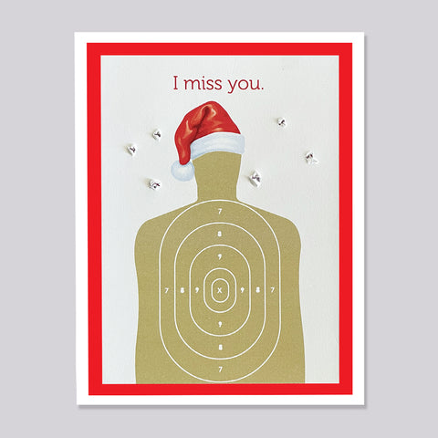 I Miss You Target Christmas Card