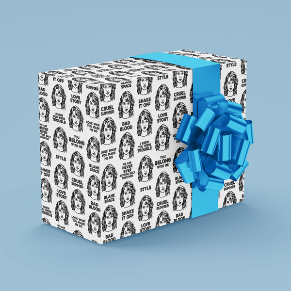 Taylor Swift Gift Wrap 24"x36" Sheet