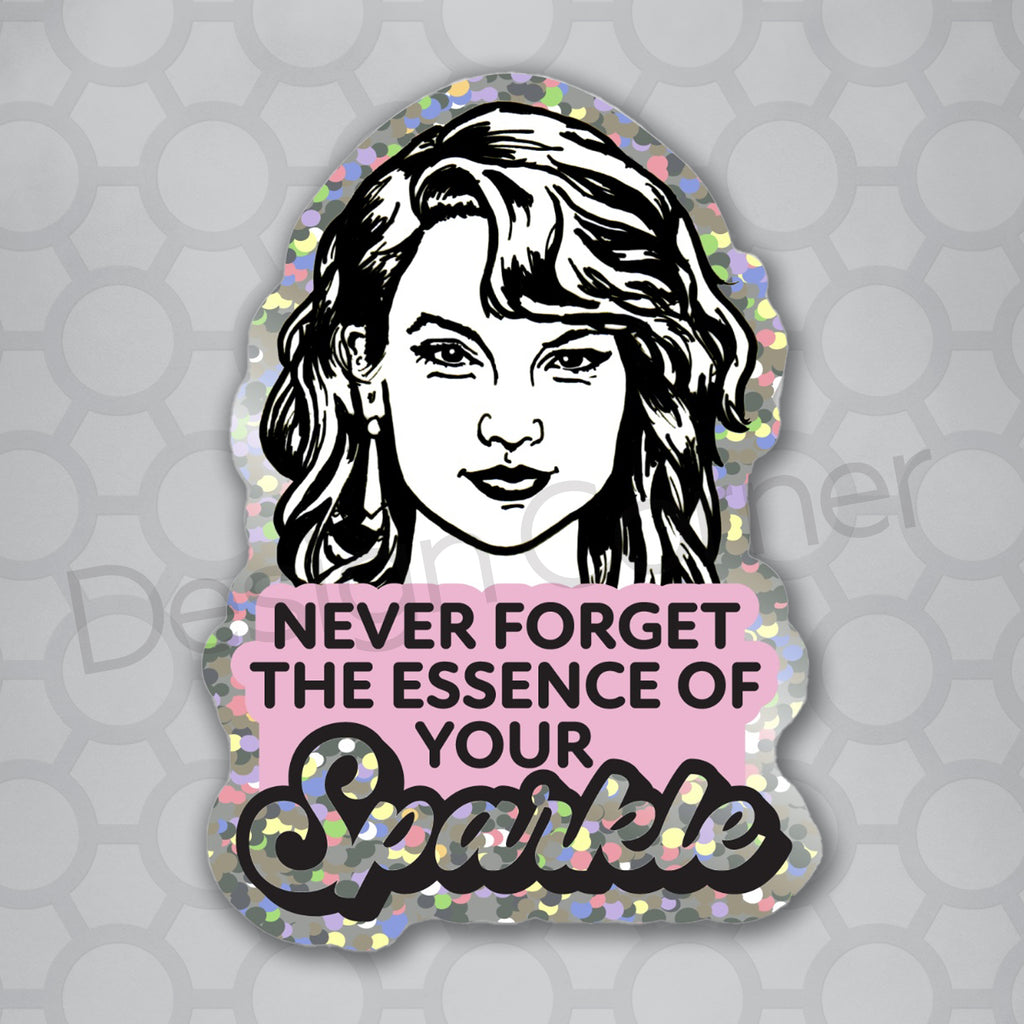 Taylor Swift sparkle quote vinyl die cut glitter sticker – Design ...
