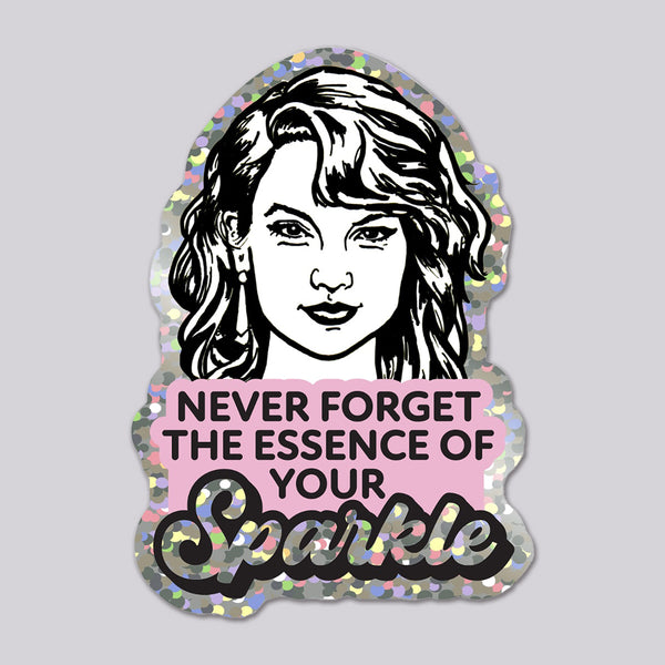 Taylor Swift sparkle quote vinyl die cut glitter sticker
