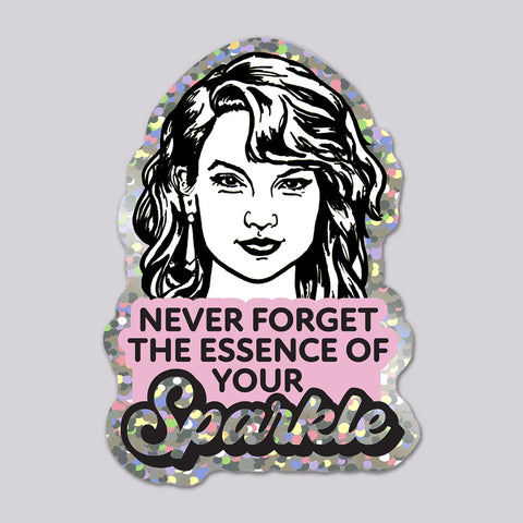 Taylor Swift sparkle quote vinyl die cut glitter sticker