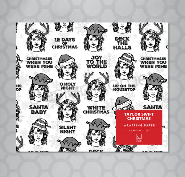 Taylor Swift Gift Christmas Wrap 24"x36"