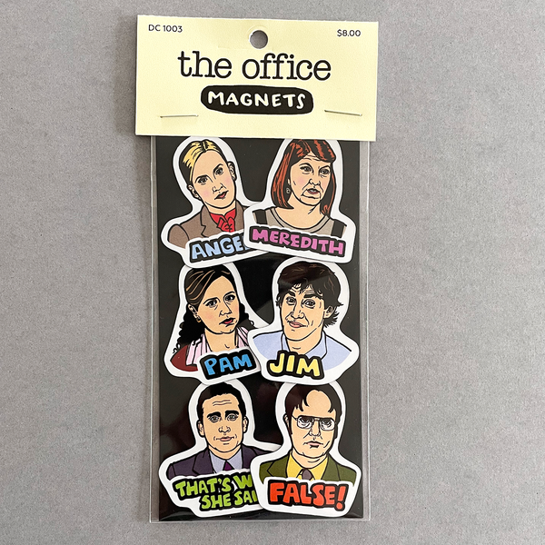 The Office Die Cut Magnets 6 Pack